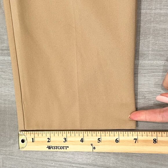 Reiss Camber Pleat Front Tapered Ankle Trousers Pants in Tan Women's Size 6 - Picture 15 of 16